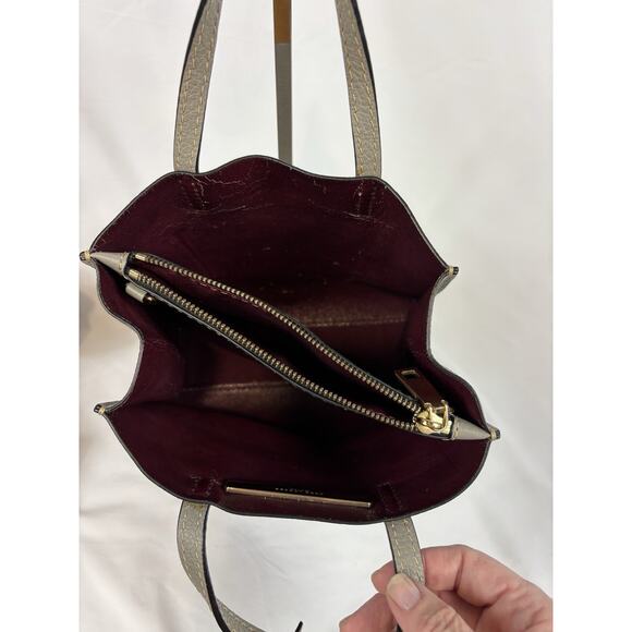 Marc Jacobs Leather Top Handle Tote Bag Square Diagonal Divider Zipper Pocket - Picture 7 of 13